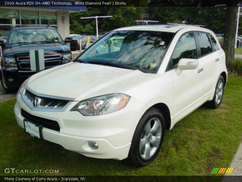 White Diamond Pearl / Ebony 2009 Acura RDX SH-AWD Technology