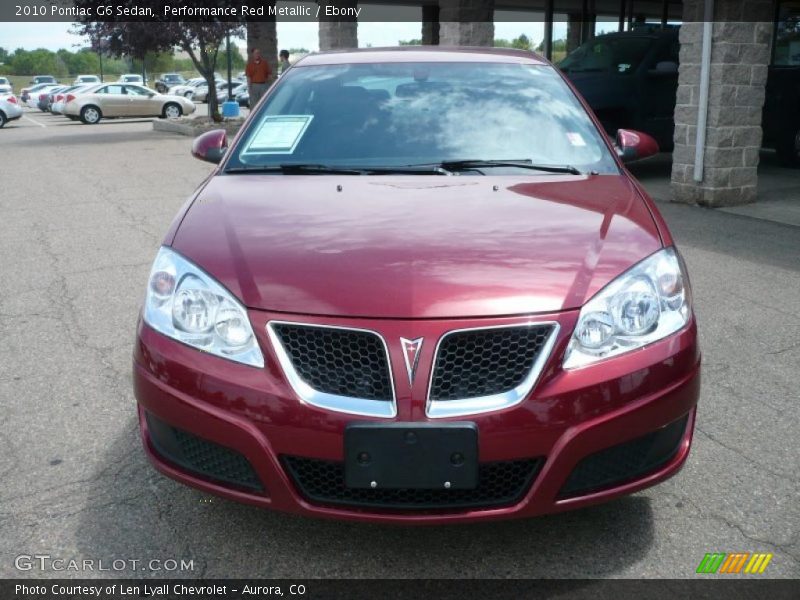 Performance Red Metallic / Ebony 2010 Pontiac G6 Sedan