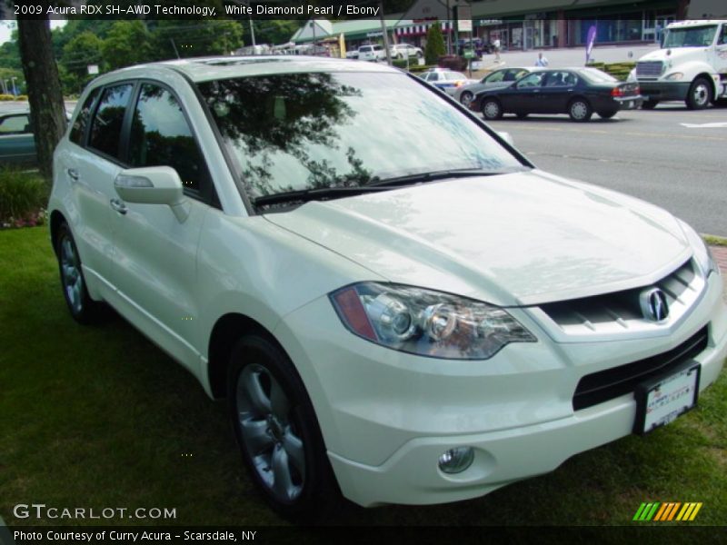 White Diamond Pearl / Ebony 2009 Acura RDX SH-AWD Technology