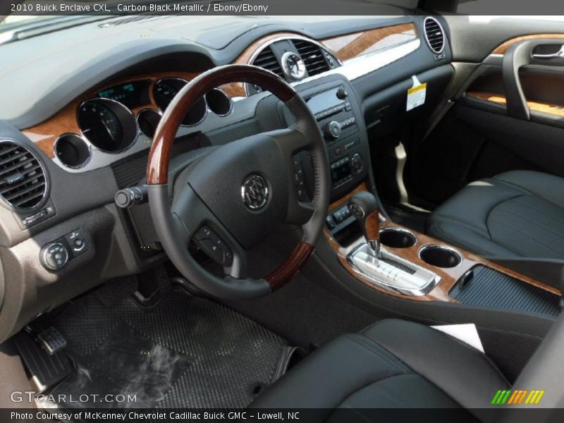 Carbon Black Metallic / Ebony/Ebony 2010 Buick Enclave CXL