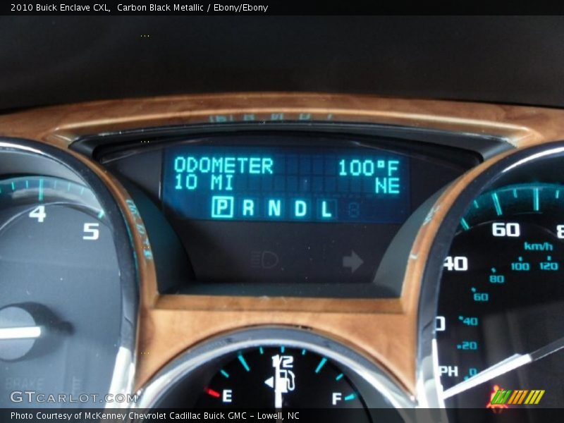 Carbon Black Metallic / Ebony/Ebony 2010 Buick Enclave CXL