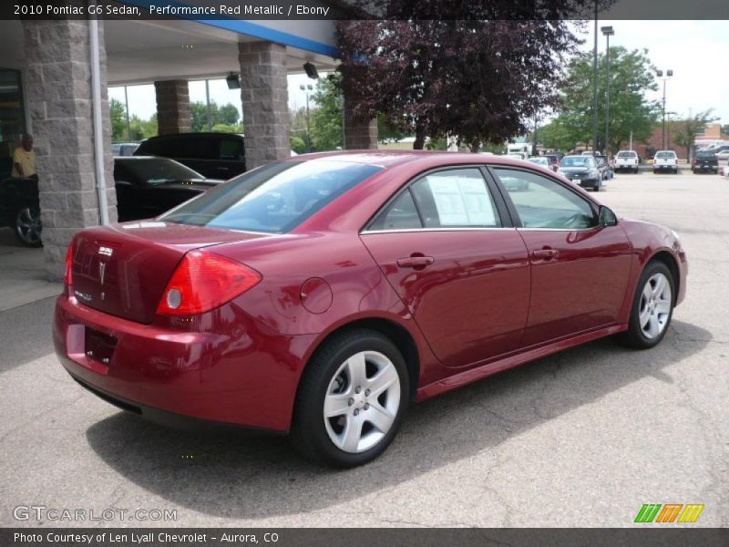 Performance Red Metallic / Ebony 2010 Pontiac G6 Sedan