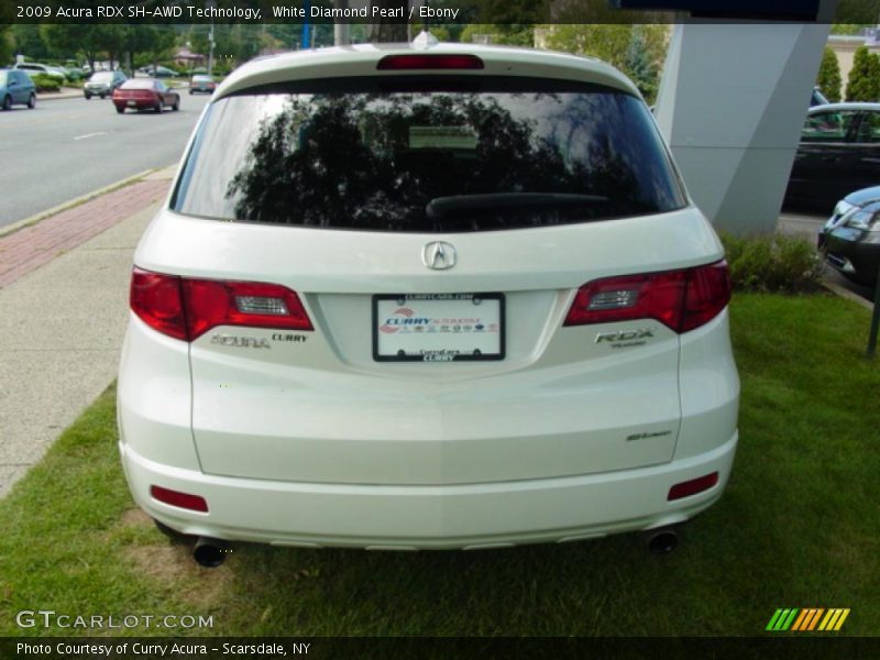 White Diamond Pearl / Ebony 2009 Acura RDX SH-AWD Technology