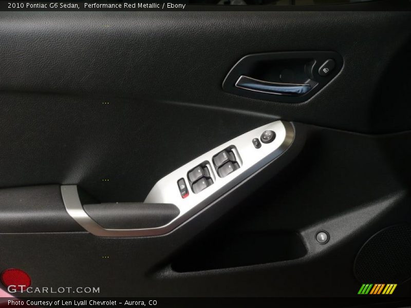 Performance Red Metallic / Ebony 2010 Pontiac G6 Sedan