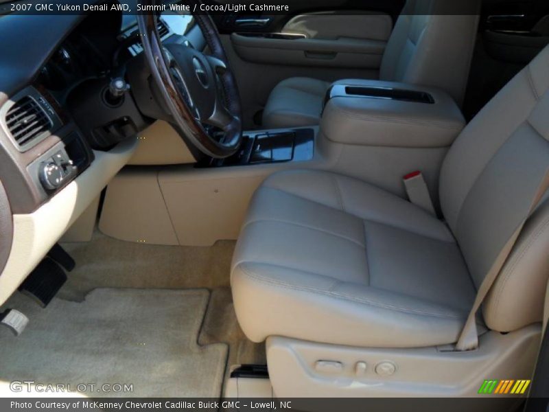 Summit White / Cocoa/Light Cashmere 2007 GMC Yukon Denali AWD
