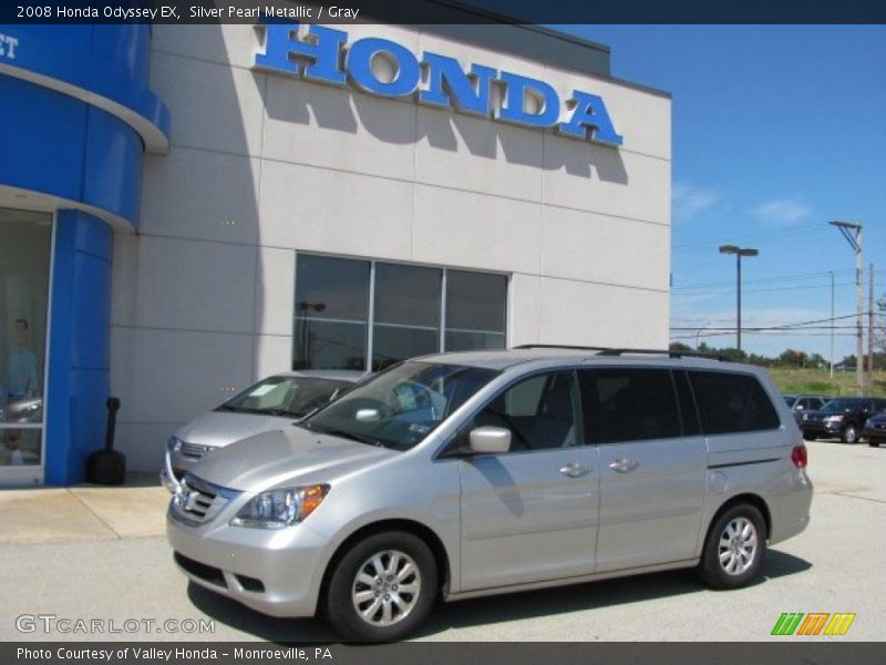 Silver Pearl Metallic / Gray 2008 Honda Odyssey EX
