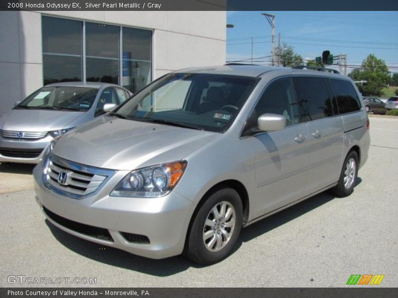 Silver Pearl Metallic / Gray 2008 Honda Odyssey EX