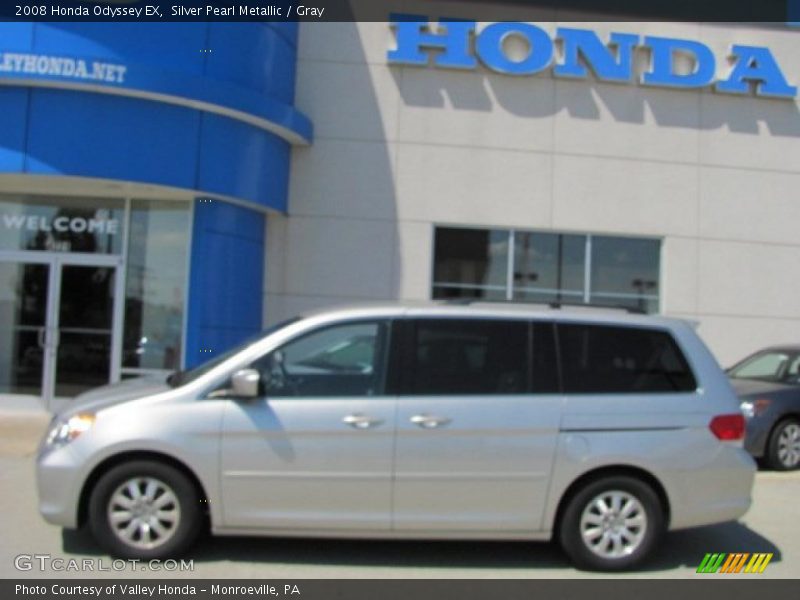 Silver Pearl Metallic / Gray 2008 Honda Odyssey EX