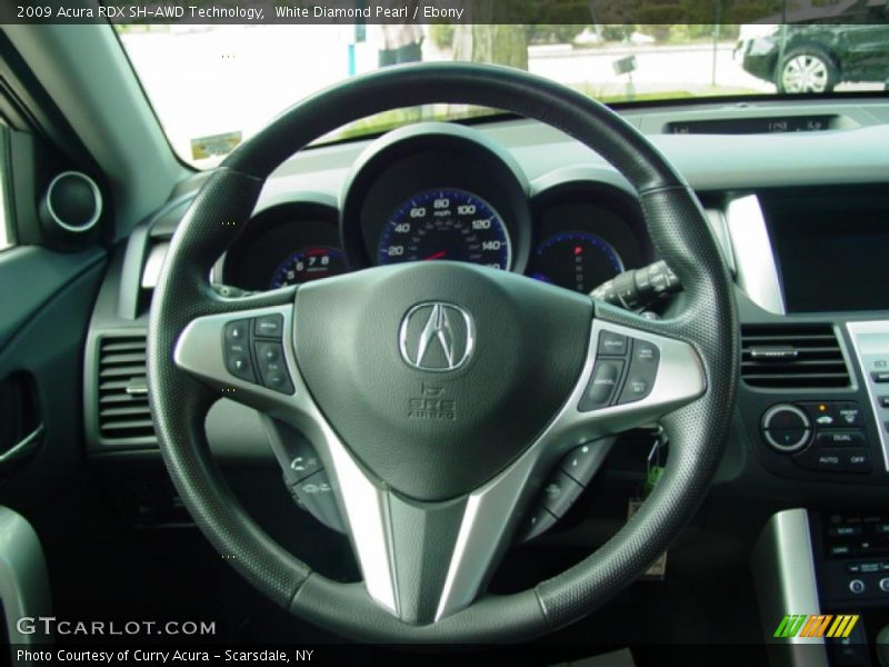 White Diamond Pearl / Ebony 2009 Acura RDX SH-AWD Technology