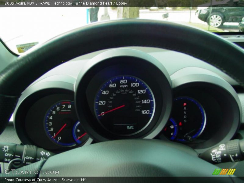 White Diamond Pearl / Ebony 2009 Acura RDX SH-AWD Technology