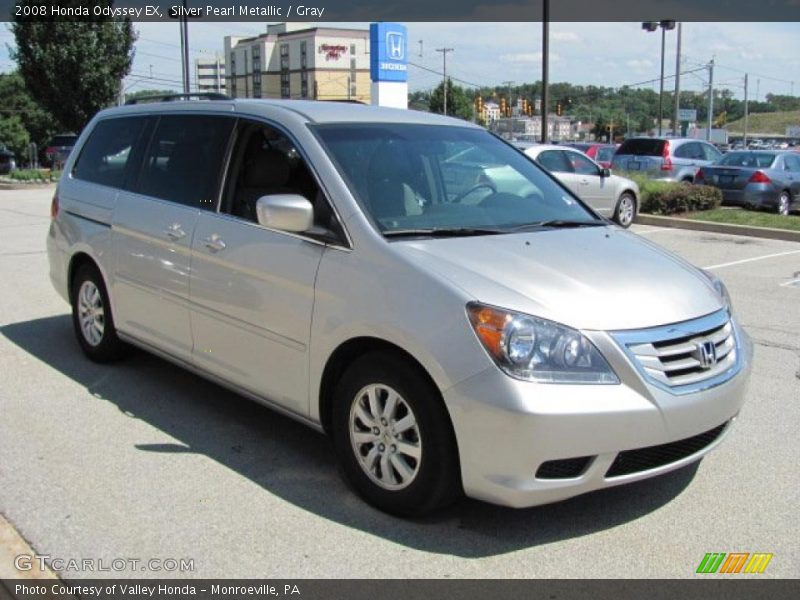 Silver Pearl Metallic / Gray 2008 Honda Odyssey EX