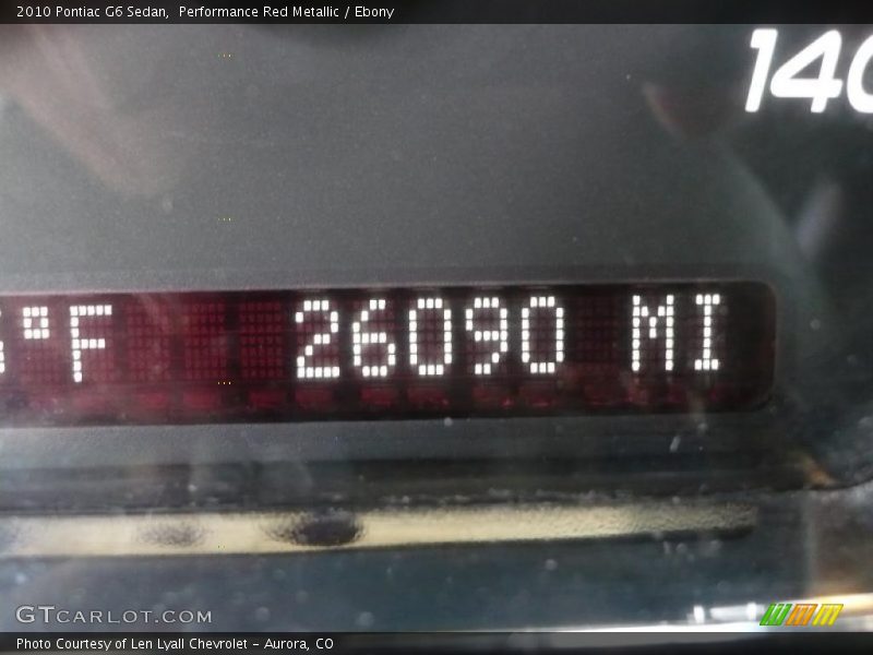 Performance Red Metallic / Ebony 2010 Pontiac G6 Sedan