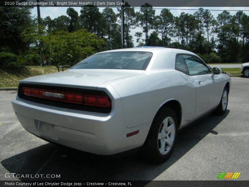 Bright Silver Metallic / Dark Slate Gray 2010 Dodge Challenger SE