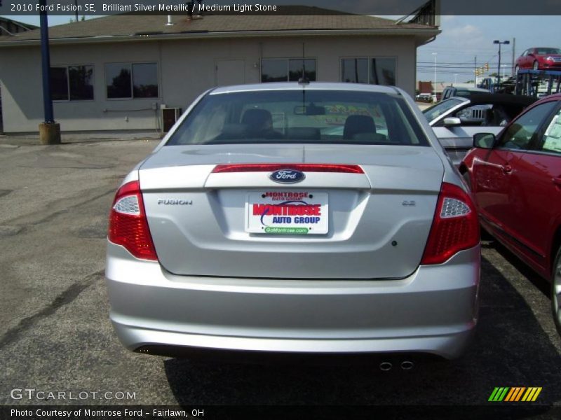 Brilliant Silver Metallic / Medium Light Stone 2010 Ford Fusion SE