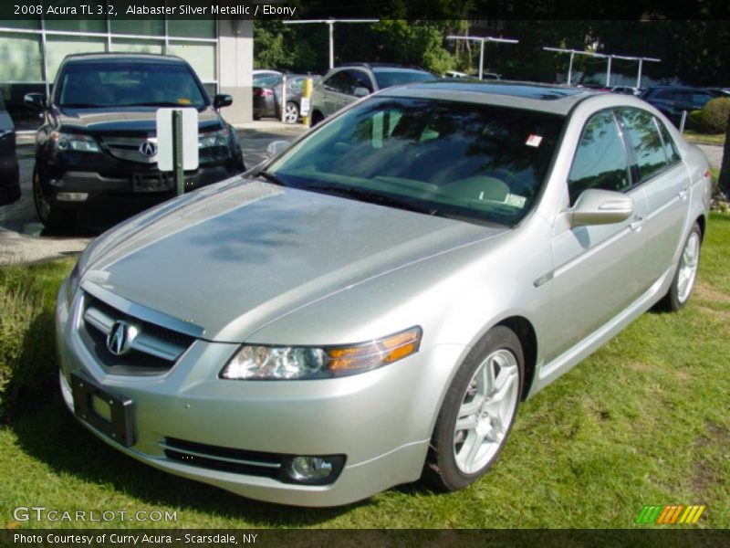 Alabaster Silver Metallic / Ebony 2008 Acura TL 3.2