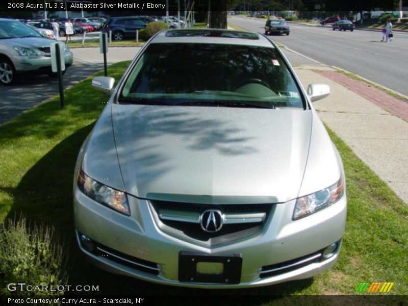 Alabaster Silver Metallic / Ebony 2008 Acura TL 3.2