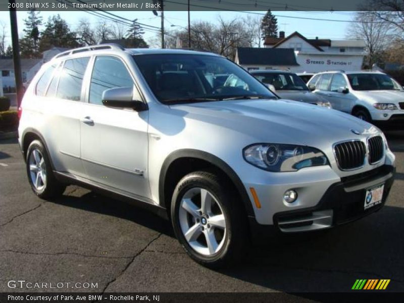 Titanium Silver Metallic / Black 2008 BMW X5 3.0si