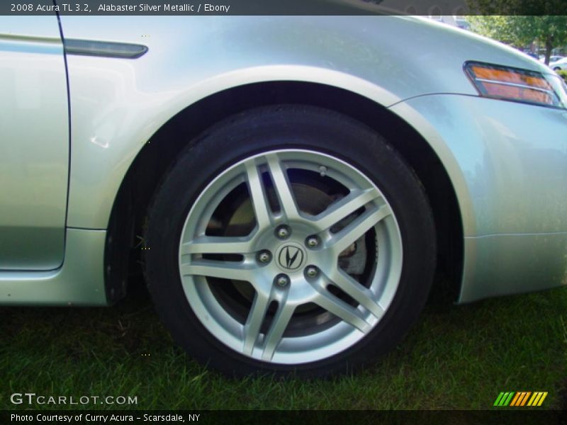 Alabaster Silver Metallic / Ebony 2008 Acura TL 3.2