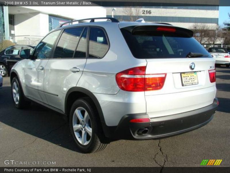 Titanium Silver Metallic / Black 2008 BMW X5 3.0si