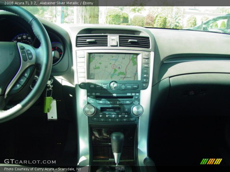Alabaster Silver Metallic / Ebony 2008 Acura TL 3.2