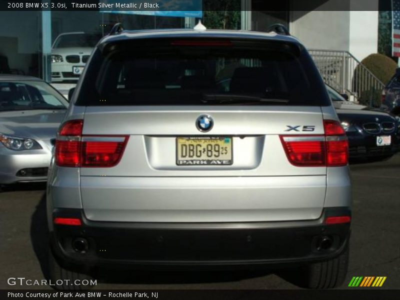 Titanium Silver Metallic / Black 2008 BMW X5 3.0si
