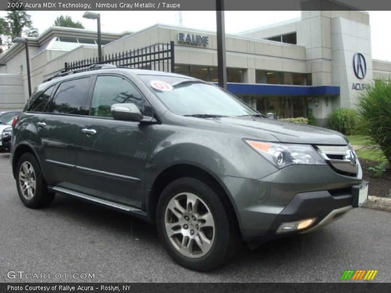 Nimbus Gray Metallic / Taupe 2007 Acura MDX Technology