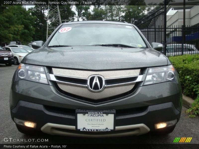 Nimbus Gray Metallic / Taupe 2007 Acura MDX Technology