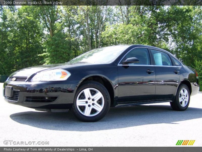 Black / Gray 2009 Chevrolet Impala LS