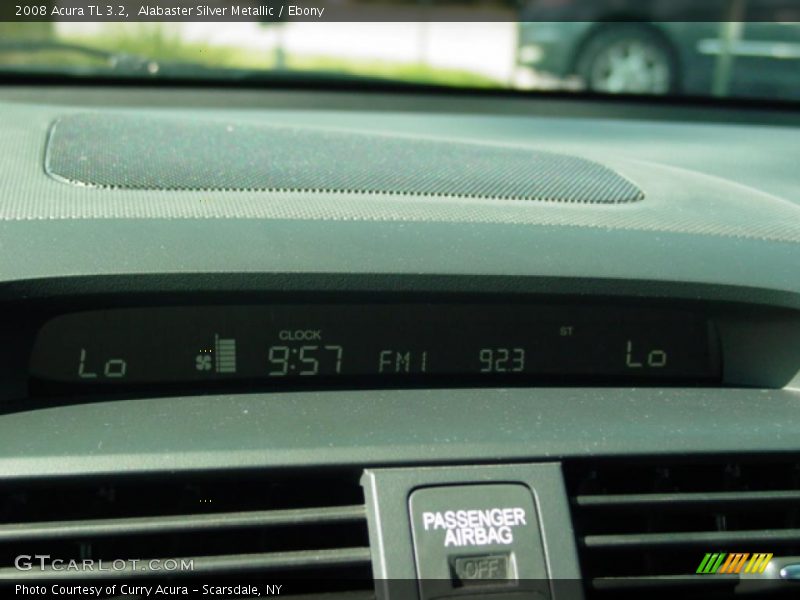 Alabaster Silver Metallic / Ebony 2008 Acura TL 3.2