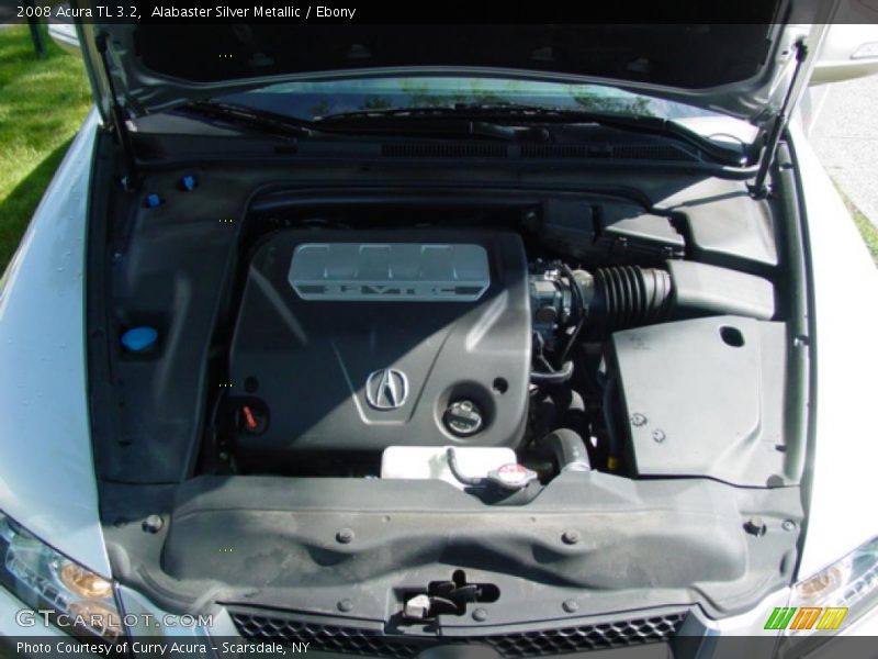 Alabaster Silver Metallic / Ebony 2008 Acura TL 3.2