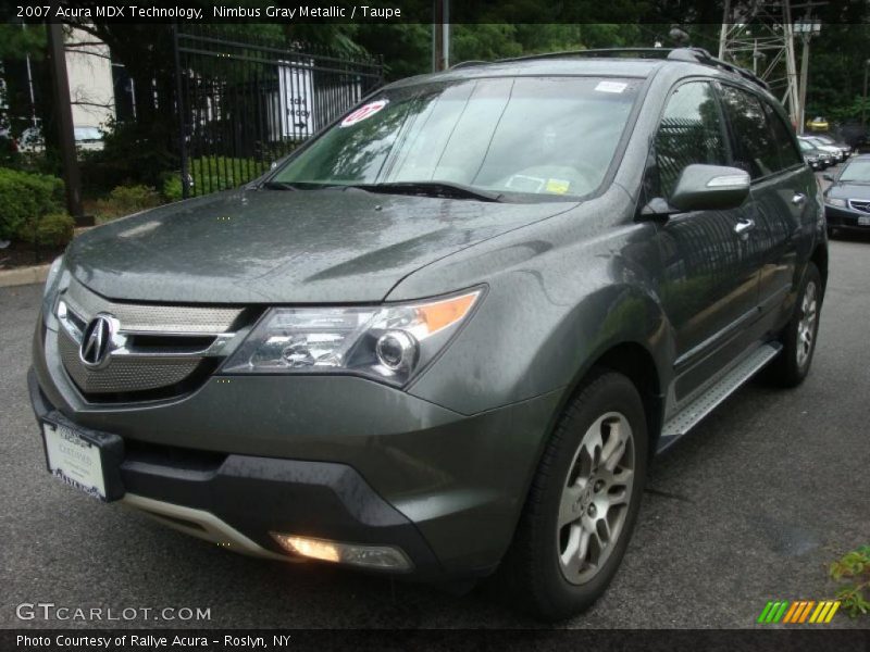 Nimbus Gray Metallic / Taupe 2007 Acura MDX Technology