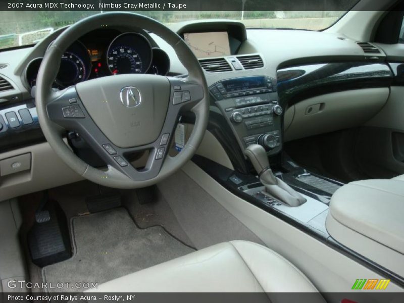 Nimbus Gray Metallic / Taupe 2007 Acura MDX Technology