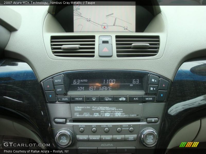Nimbus Gray Metallic / Taupe 2007 Acura MDX Technology