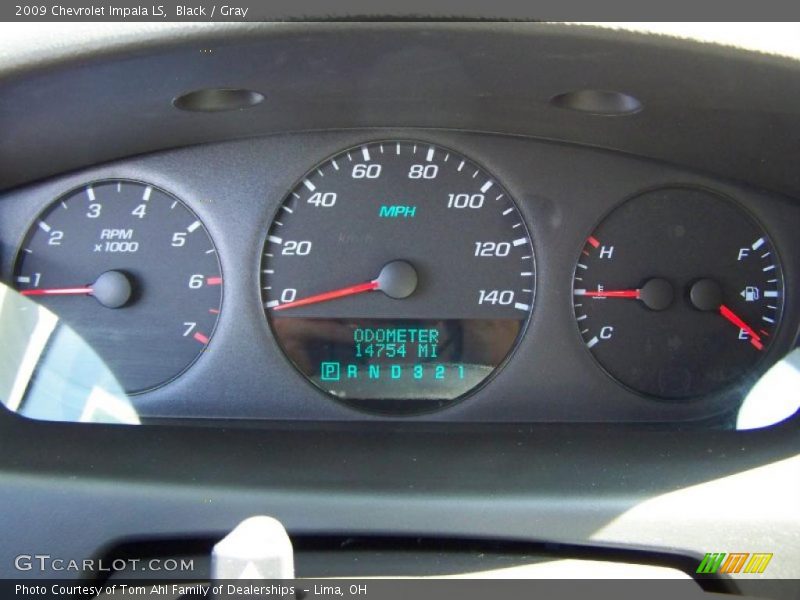 Black / Gray 2009 Chevrolet Impala LS
