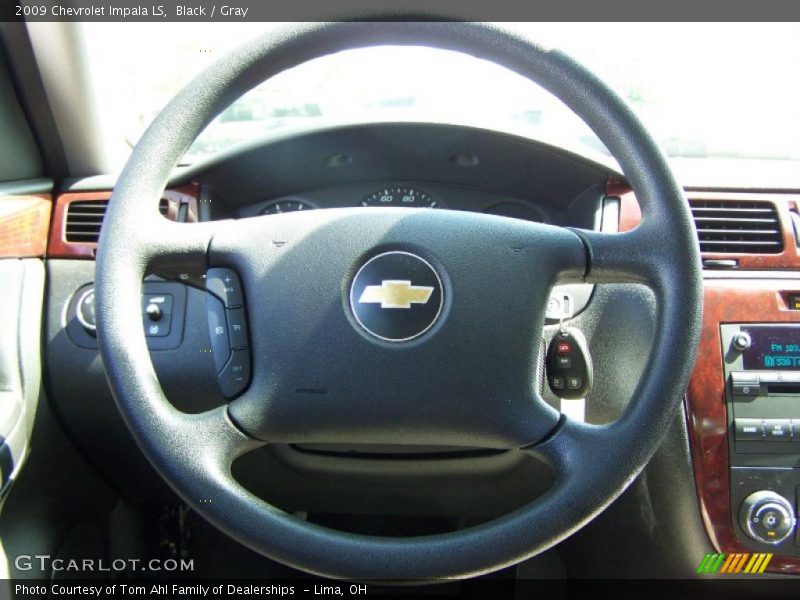 Black / Gray 2009 Chevrolet Impala LS