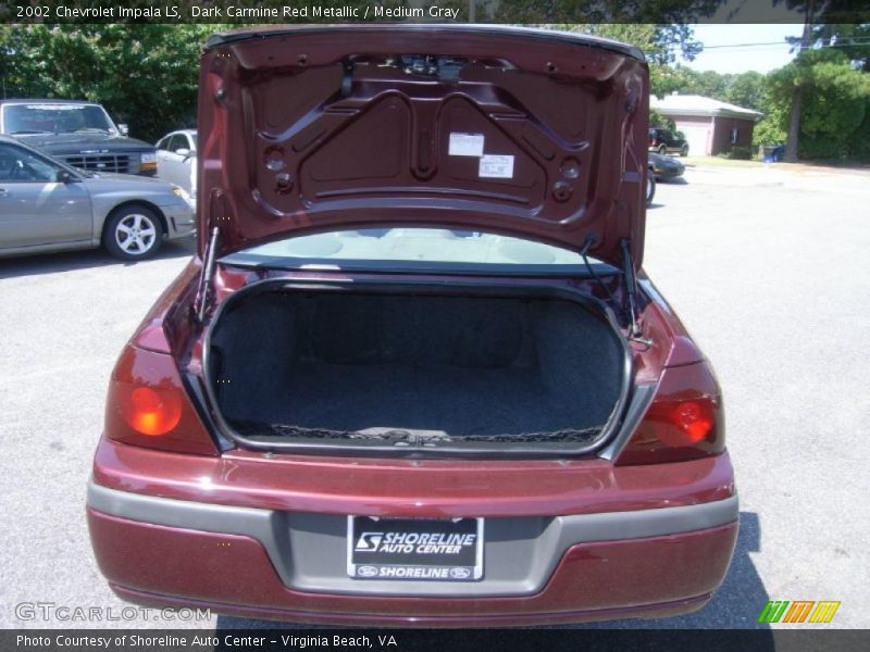Dark Carmine Red Metallic / Medium Gray 2002 Chevrolet Impala LS