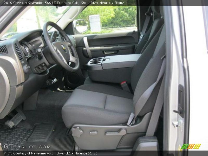 Sheer Silver Metallic / Ebony 2010 Chevrolet Silverado 1500 LT Extended Cab