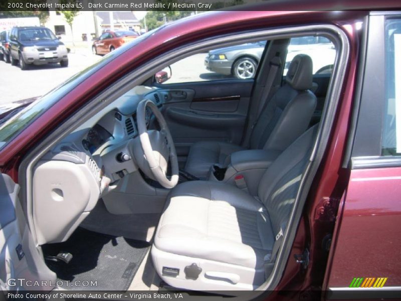 Dark Carmine Red Metallic / Medium Gray 2002 Chevrolet Impala LS