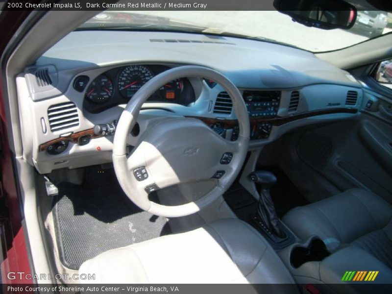Dark Carmine Red Metallic / Medium Gray 2002 Chevrolet Impala LS