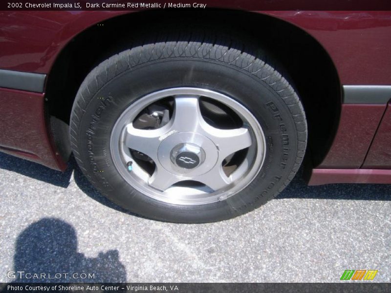 Dark Carmine Red Metallic / Medium Gray 2002 Chevrolet Impala LS