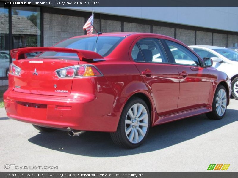 Rally Red Metallic / Black 2010 Mitsubishi Lancer GTS