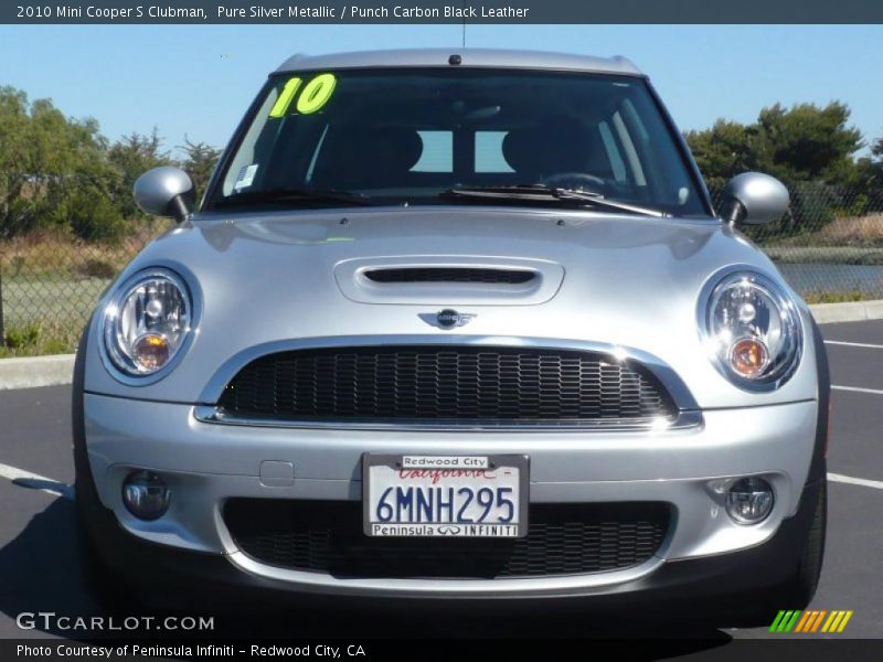 Pure Silver Metallic / Punch Carbon Black Leather 2010 Mini Cooper S Clubman