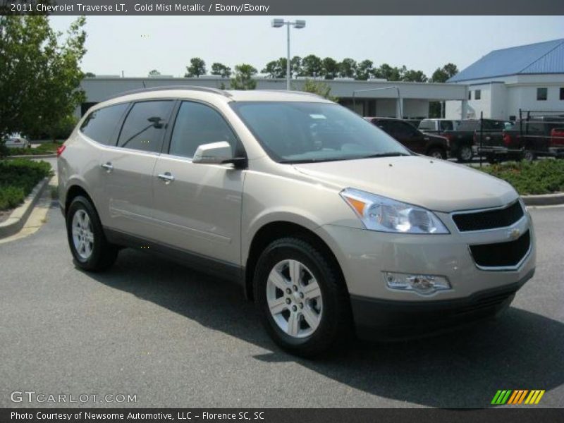 Gold Mist Metallic / Ebony/Ebony 2011 Chevrolet Traverse LT