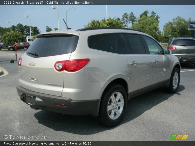 Gold Mist Metallic / Ebony/Ebony 2011 Chevrolet Traverse LT