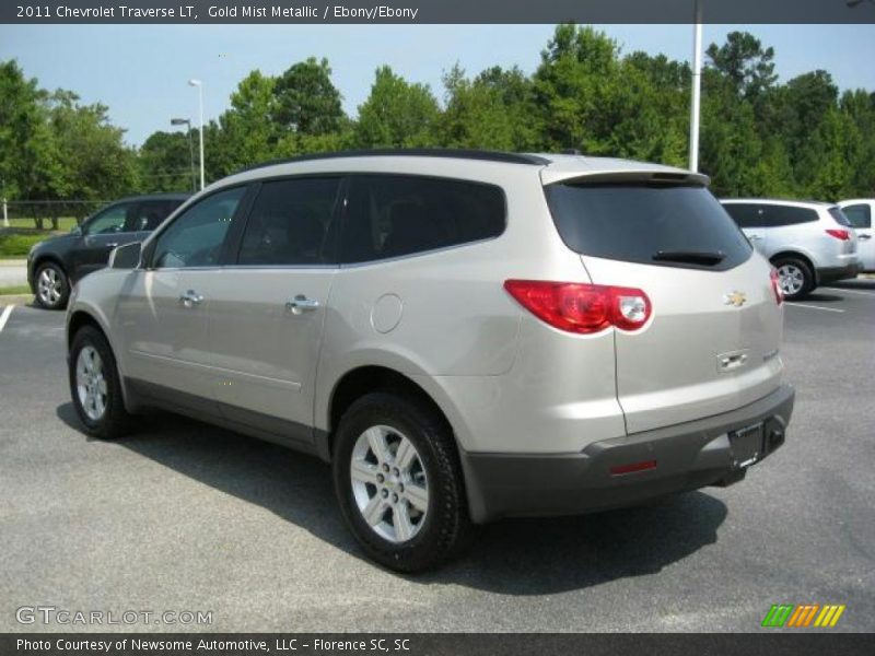 Gold Mist Metallic / Ebony/Ebony 2011 Chevrolet Traverse LT