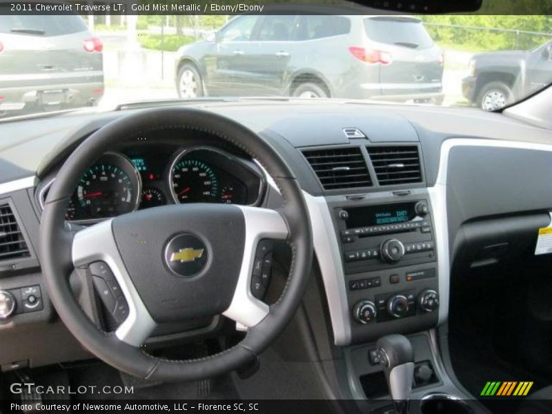 Gold Mist Metallic / Ebony/Ebony 2011 Chevrolet Traverse LT