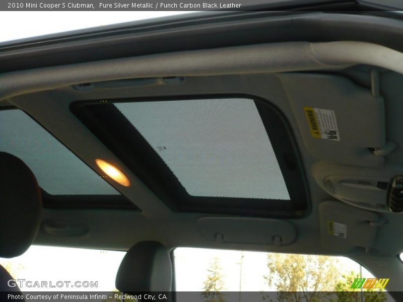 Pure Silver Metallic / Punch Carbon Black Leather 2010 Mini Cooper S Clubman
