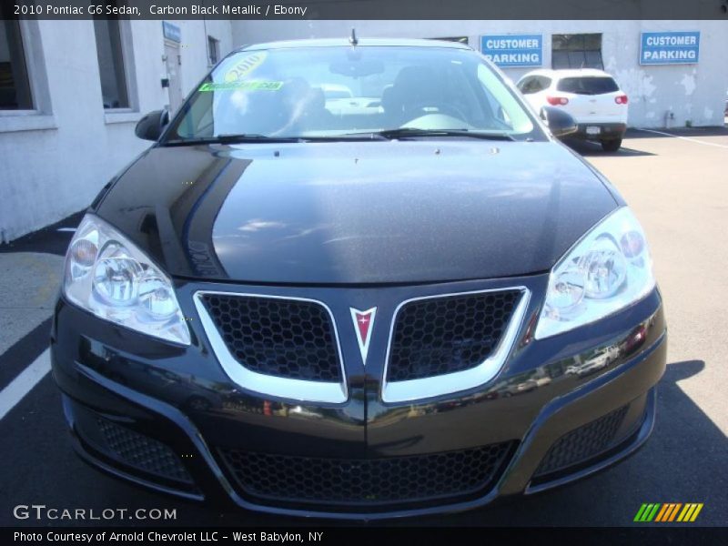Carbon Black Metallic / Ebony 2010 Pontiac G6 Sedan