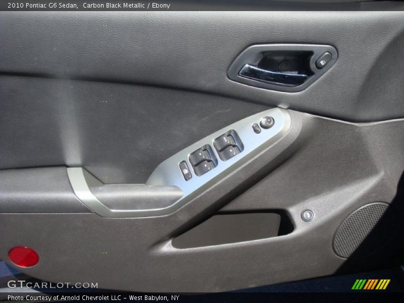 Carbon Black Metallic / Ebony 2010 Pontiac G6 Sedan
