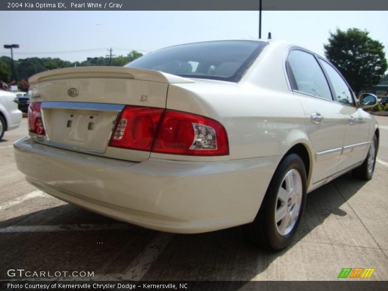 Pearl White / Gray 2004 Kia Optima EX